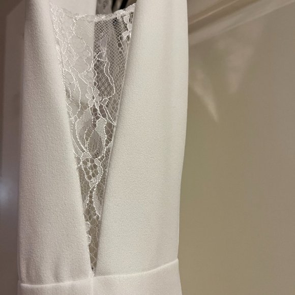 Lulu's Long-Lasting Love Ivory Lace V-Neck Mermaid Dress - Picture 6 of 15